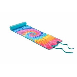 Betsey Johnson Beach Yoga Pool Roll Up Mat Skulls Detachable Pillow